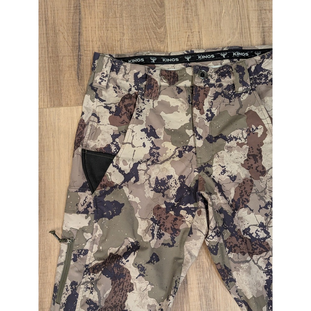 Kings Camo XKG Ridge Pants Mens 32T Desert Shadow Hunting Stretch Cargo Camo - Picture 2 of 9
